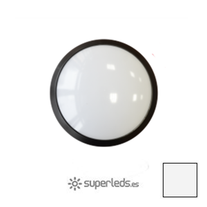 Imagen de Downlight LED Superficie Redondo Negro 12W Blanco Natural