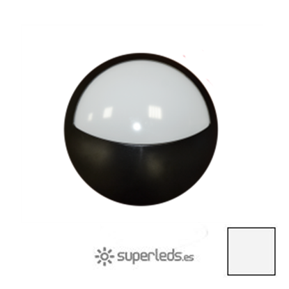 Imagen de Downlight LED Superficie Redondo Diseño Negro 12W Blanco Natural
