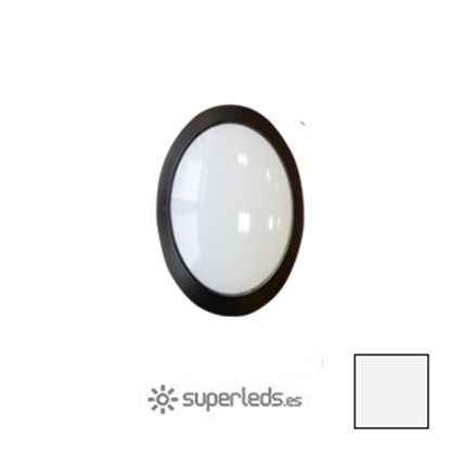 Imagen de Downlight LED Superficie Oval  Negro 12W Blanco Natural