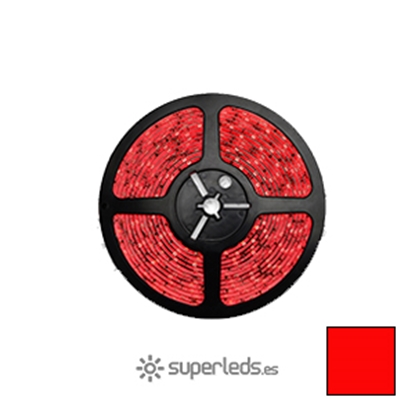 Imagen de Rollo Tira LED SMD3528 IP20 60 led 12V Rojo