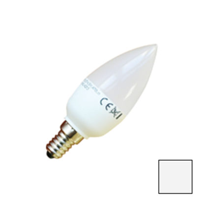 Imagen de Lote 10 Bombillas LED Vela E14 6W Blanco Natural