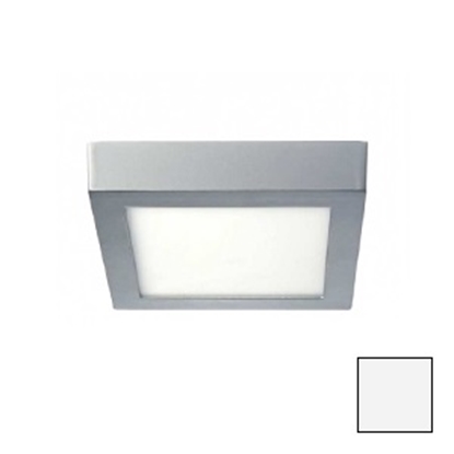 Imagen de Downlight LED Superficie Cuadrado Plata 18W Natural